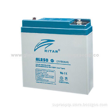 2V 50Ah Sealed Lead-acid Battery for Solar System (RL250G)